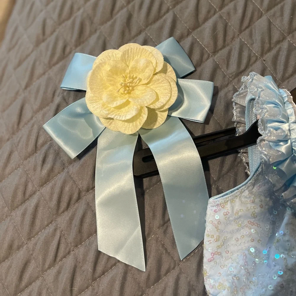 Revolution Light Blue and Cream Dance Costume